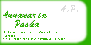 annamaria paska business card